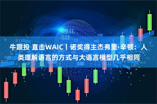 牛跟投 直击WAIC丨诺奖得主杰弗里·辛顿：人类理解语言的方式与大语言模型几乎相同